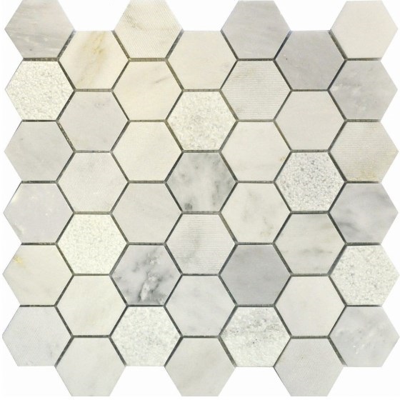 Купить Muare Каменная Мозаика QS-Hex003-3f-48P/10 30,5х30,5 