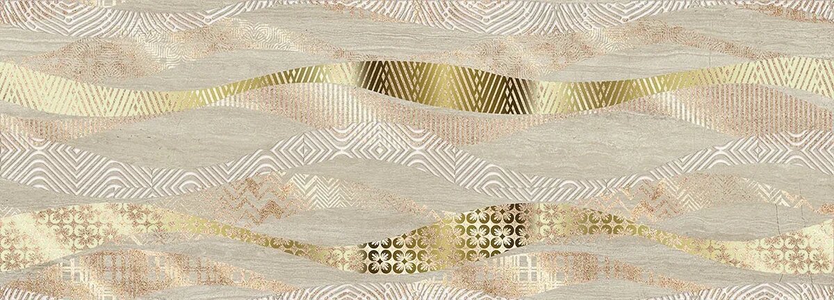 Купить Eletto Ceramica Trevi Decor Beige Onda 25,1x70,9 