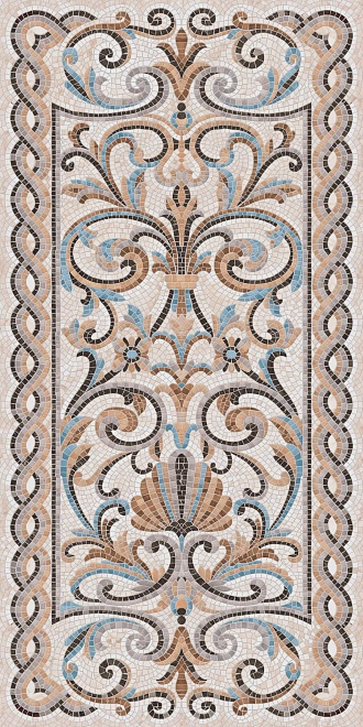 Купить Ковёр Мозаика Беж Декорированный Лап. 119,5Х238,5 (снято с производства) 