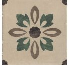 Купить Cir Via Emilia Rivalta Tortora Inserto Fiore 20х20 