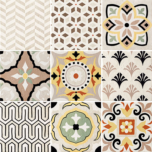 Купить Tubadzin 9-elementowy Prowansja Patchwork 60,8x60,8 