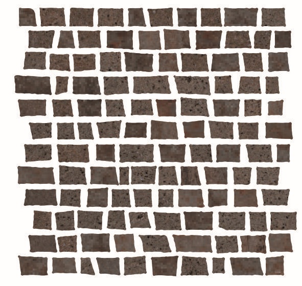 Купить Cir&Serenissima Costruire Random Metallo Ruggine 30х30 