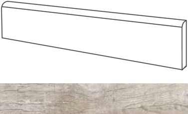 Купить Elios Ceramica Grand Sequoia Battiscopa Grey 6,2x84 