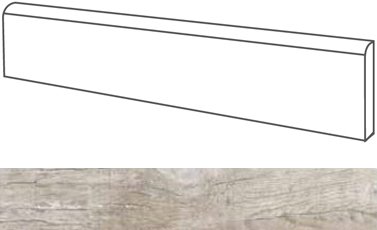 Купить Elios Ceramica Grand Sequoia Battiscopa Grey 6,2x84 