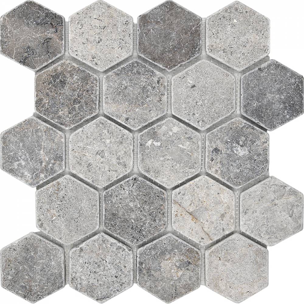 Купить Starmosaic Wild Stone Hexagon VLg Tumbled 6,4х7,4 30,5х30,5 