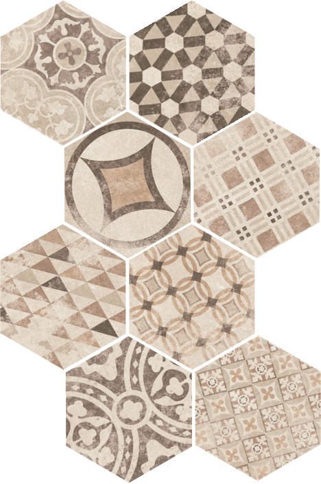 Купить Equipe Hexatile Cement Garden Sand 17,5х20 