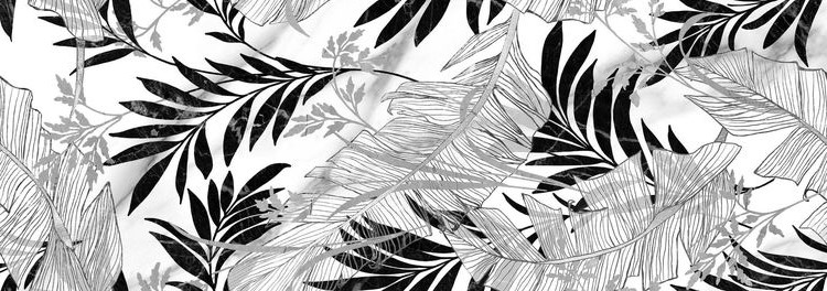 Купить Fanal Carrara Leaves Blk Matt  31.6×90 