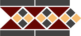 Купить TopCer Octagon Border LISBON with 1 strip (Tr.20, Dots 14+21, Strips 14) 28х15 