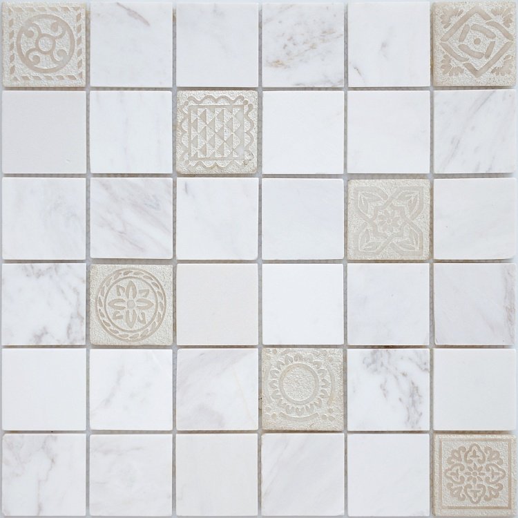 Купить Caramelle Pietrine Dolomiti Bianco POL 4,8х4,8 7mm 30,5x30,5 