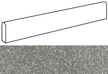 Купить Atlas Concorde Marvel Gems Terrazzo Grey Battiscopa Dig. Matt 4,6x60 