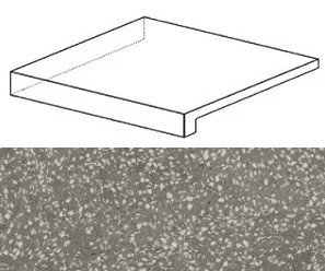Купить Atlas Concorde Marvel Gems Terrazzo Grey Scalino Ang. Matt 33x33 