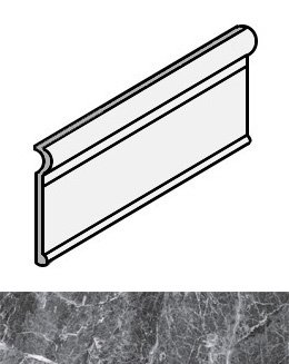 Купить Caesar Anima Grey St Laurent Zoccolo 15x30 