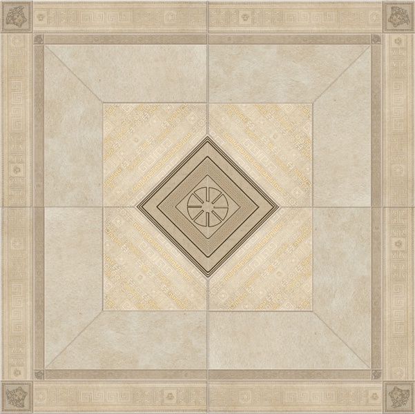 Купить Versace Greek Rosone Beige/Oro 160x160 
