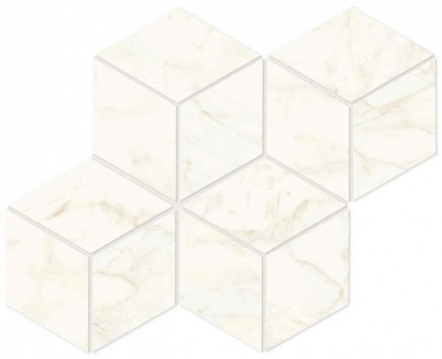 Купить Atlas Concorde Marvel Shine  Calacatta Delicato Mos. Esagono Lapp 30x35 