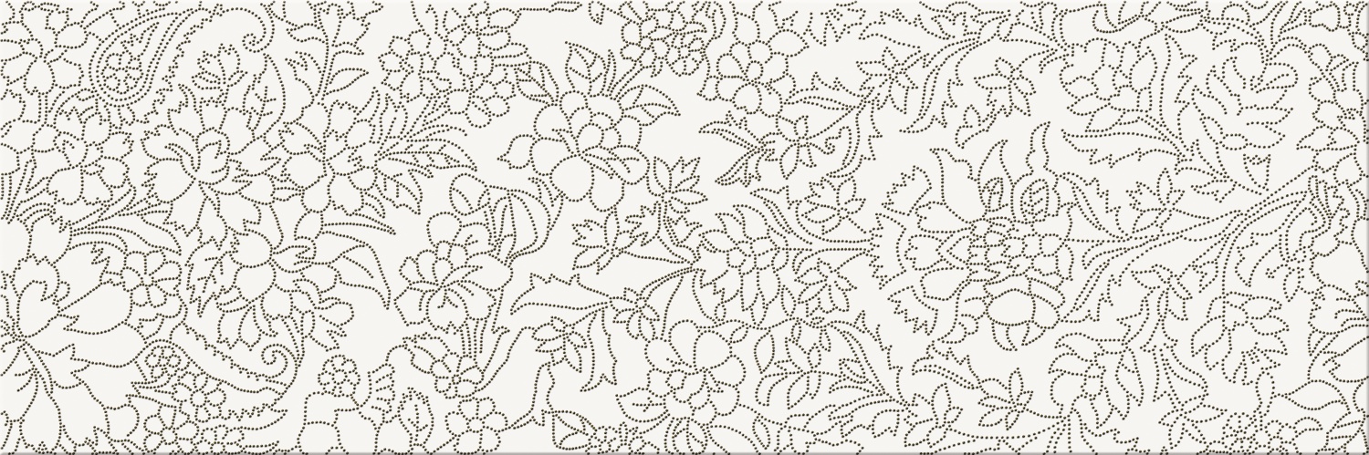 Купить Mei (Meissen) Вставка Pret a Porte White Iserto Flower 25x75 