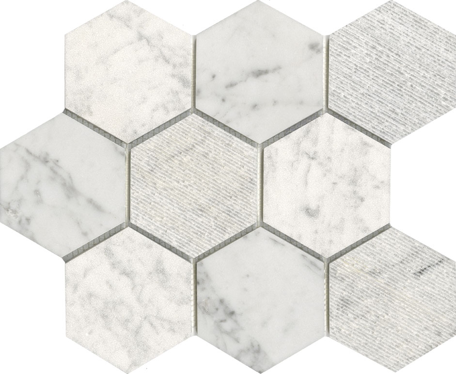 Купить L'antic Colonial Stone Mos World Hexagon Texture White 29,9х25,9 