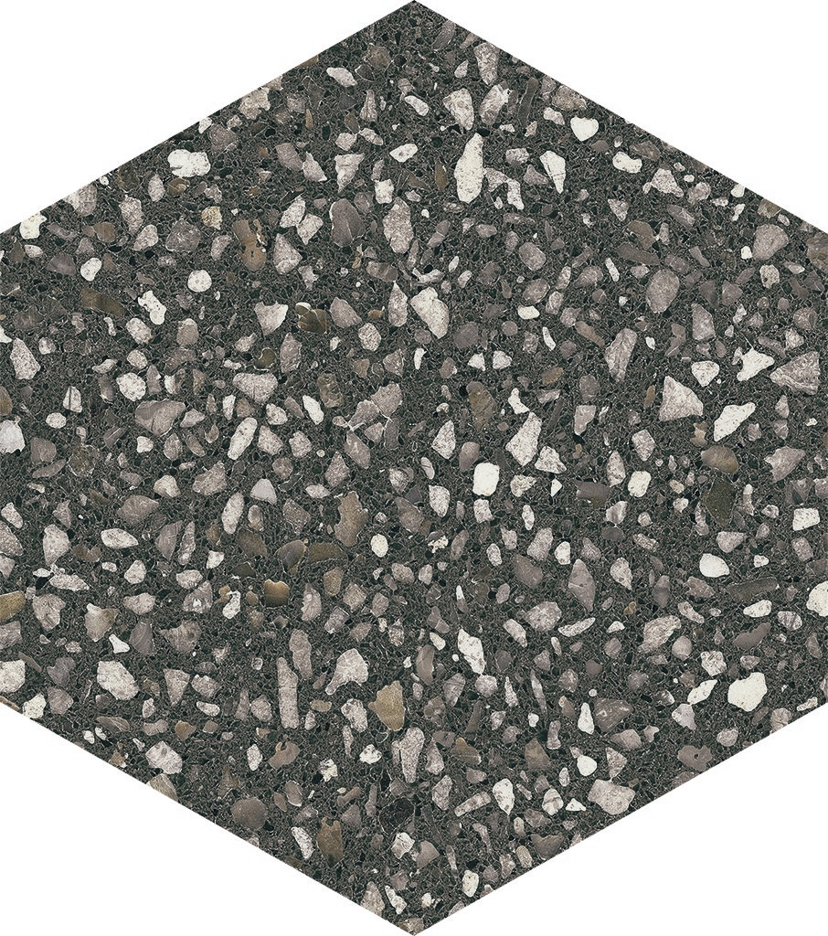 Купить APE Terrazzo Hexagon Graphite Matt 23x26 