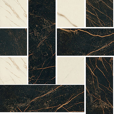 Купить Gardenia Orchidea Marble Mosaico Chesterfield Grigio-Bianco 29,1х29,1 