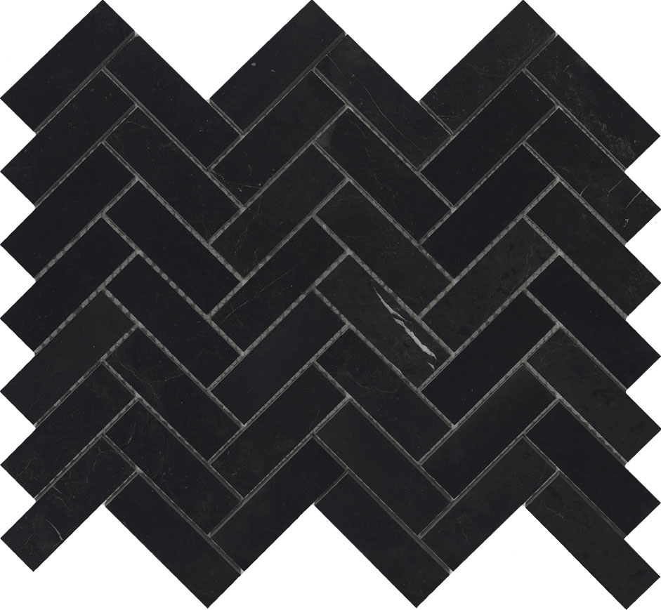 Купить L'antic Colonial Stone Mos Lines Cambric Negro Marquina Pulido 32,5х26,5 