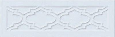 Купить Vitra Homemade Декор Классический Дамаск Лазурный Глянцевый 10х30 