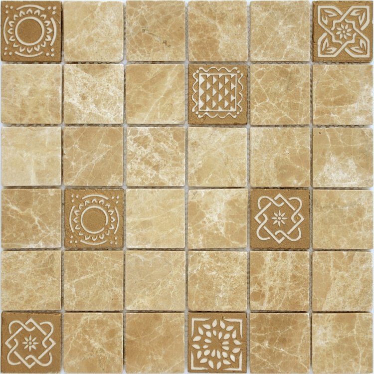 Купить Caramelle Pietrine Emperador Light MAT 4,8х4,8 7mm 30,5x30,5 