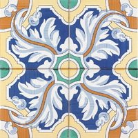 Купить Adex Cuarteada Decorado Chinchon Policromo 15x15 