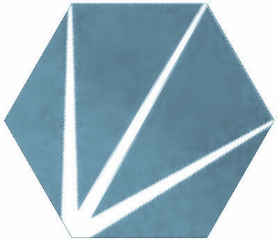 Купить Apavisa Starline Blue Natural Hexagon 25x29 