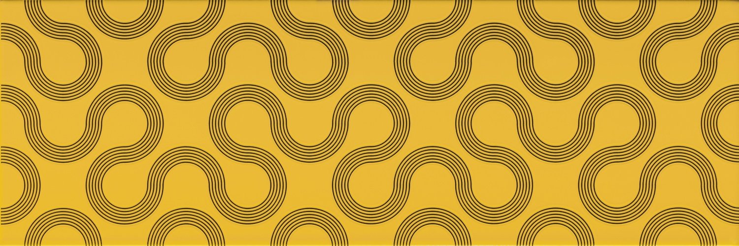 Купить Mei (Meissen) Spin Yellow-Black Geo 25x75 