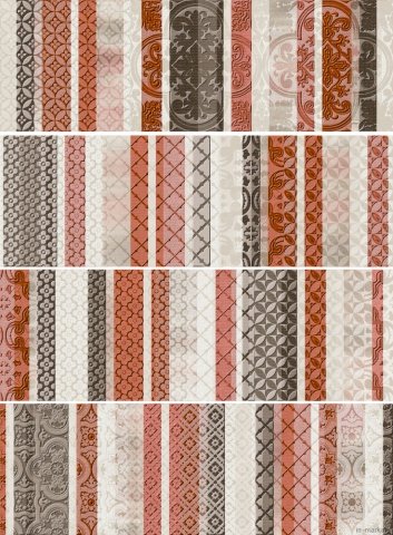 Купить Arcana Aquarelle Vitrail-4 Rosso 75x25 