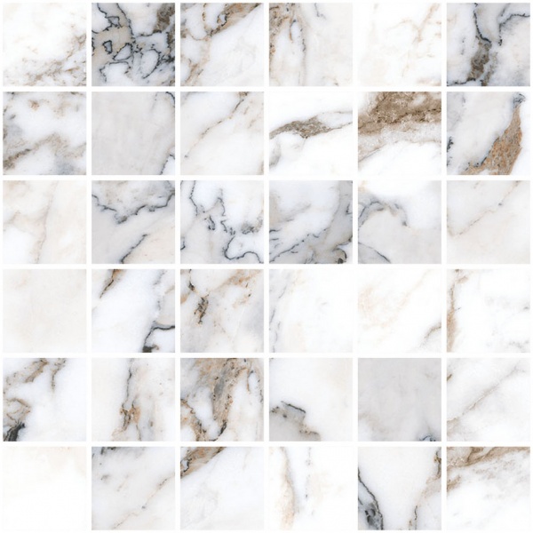 Купить Vitra Marble-X Мозаика Бреча Капрайа Белый ЛПР 30x30 (5x5) 