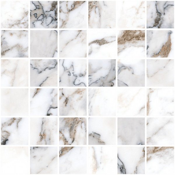 Купить Vitra Marble-X Мозаика Бреча Капрайа Белый ЛПР 30x30 (5x5) 