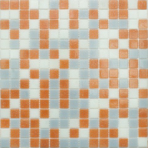 Купить NS Mosaic Econom Mix13 Стекло Серо-Розовый (Бумага) (20*20*4) 32,7x32,7 