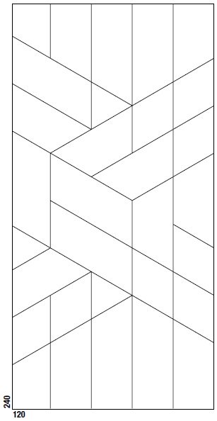 Купить Flaviker Supreme Wide Cp. Tetris Onyx Prest. 120X240 