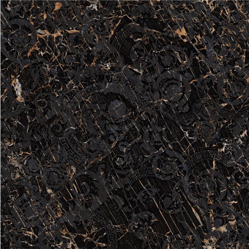 Купить Versace Maximvs Black&Gold Megabarocco Lux 120x120 