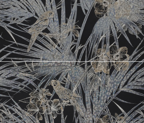 Купить Roberto Cavalli Nat.Black Tropic.A+C 64X75 