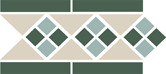 Купить TopCer Octagon Border LISBON with 1 strip (Tr.16, Dots 13+18, Strips 18) 28х15 