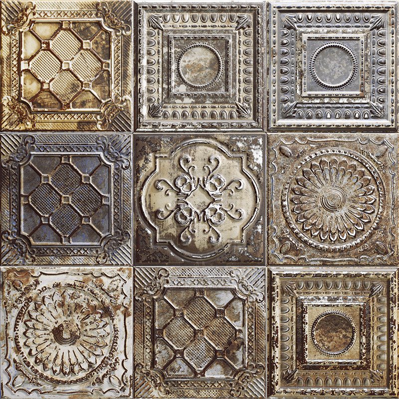 Купить Mainzu Tin Tile Rusty Mix 20х20 