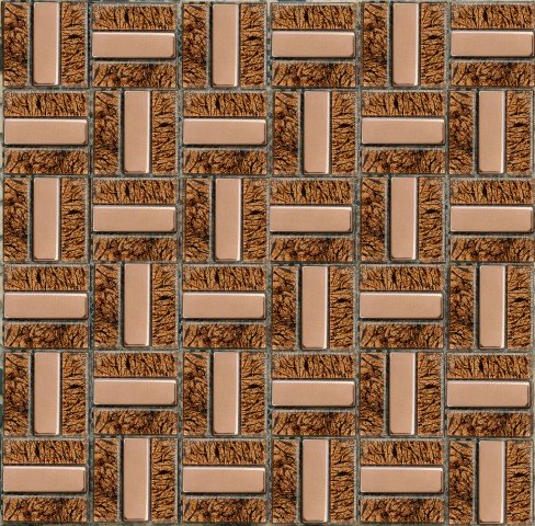 Купить NS Mosaic Metal Ms-619 Метал Стекло (15*48*6) 30x30 