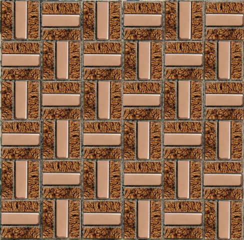Купить NS Mosaic Metal Ms-619 Метал Стекло (15*48*6) 30x30 