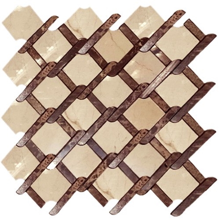 Купить Colori Viva Mos. Victorian Pol Crema Marfil+D Emperador CV20161 28,4x32,2 