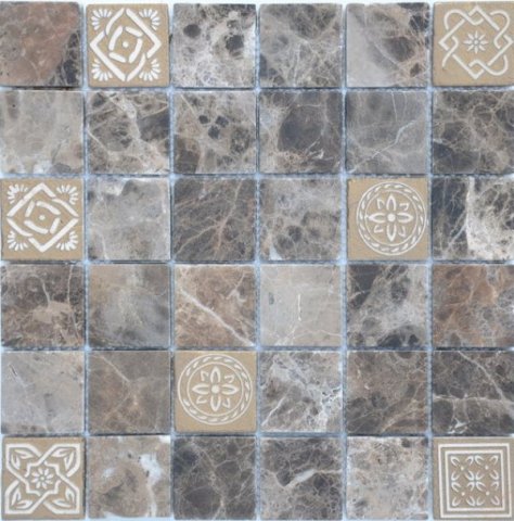 Купить Caramelle Art Emperador Light 8mm 48x48x8 30x30x0,8 