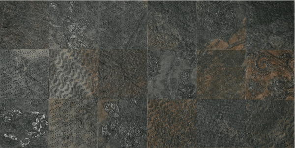 Купить Cisa Slate Ramage Decor Nat-Rett Black 39,6x79,4 