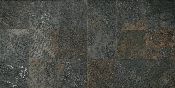 Купить Cisa Slate Ramage Decor Nat-Rett Black 39,6x79,4 
