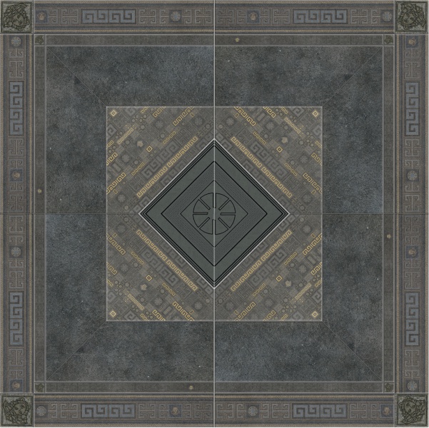 Купить Versace Greek Antracite/Oro 160x160 