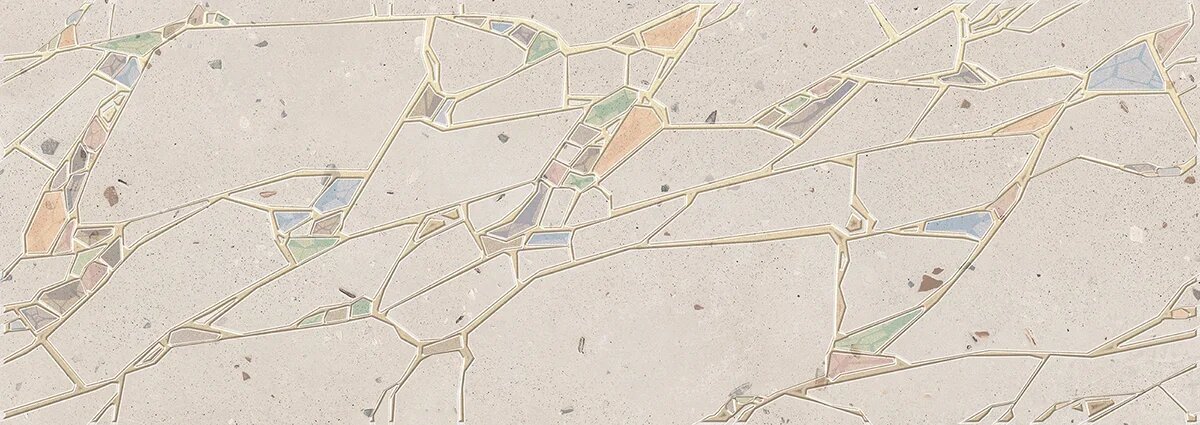 Купить Eletto Ceramica Terrazzo Decor Marfil Crystal 25,1x70,9 