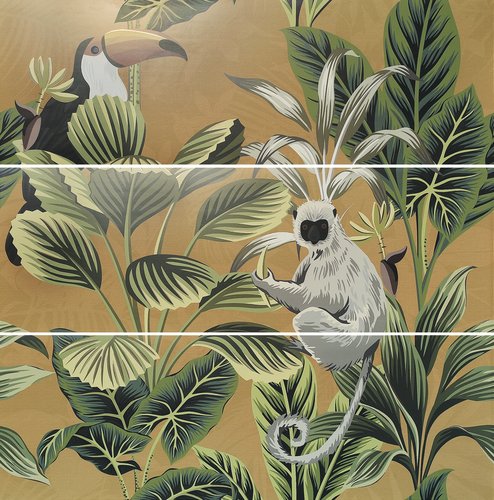 Купить Ape Silk Decor Set(3) Def Toucan Ocre 40x120 