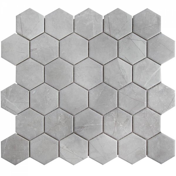 Купить Starmosaic Homework Hexagon Small Marble Grey Matt 27,1х28,2 