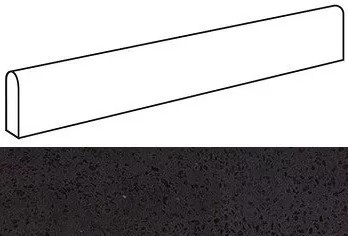 Купить Atlas Concorde Marvel Gems Terrazzo Black Battiscopa Dig. Matt 4,6x60 