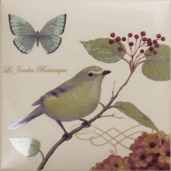 Купить Amadis Fine Tiles Botanic Garden Bird 3 Deco 15х15 