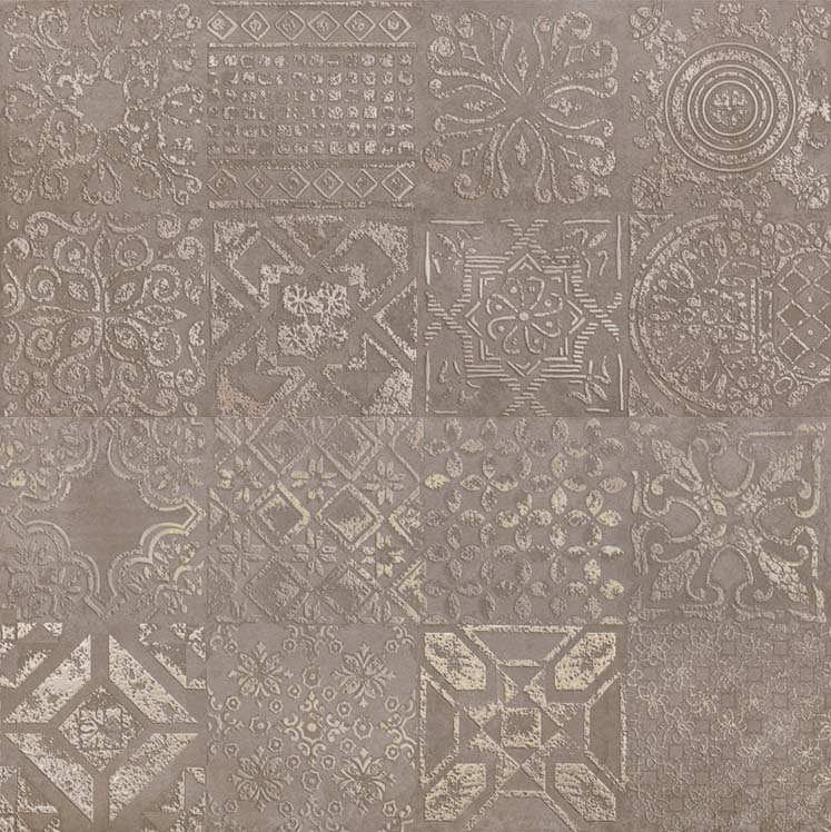 Купить Abitare la Ceramica Icon Dec.Patchwork Brown Lapp 60x60 